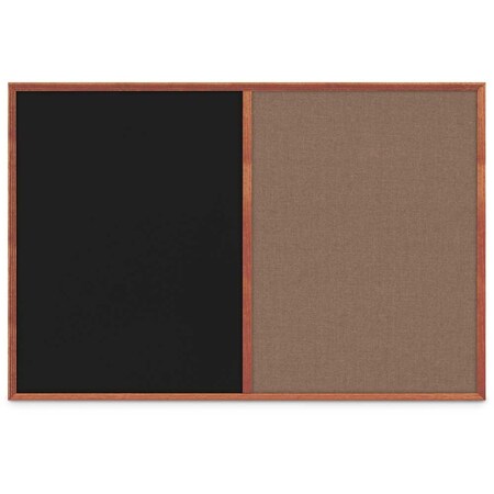 United Visual Products Slim Style Indoor Enclosed Corkboard, 30 UV503SC-SATIN-KEYLIME